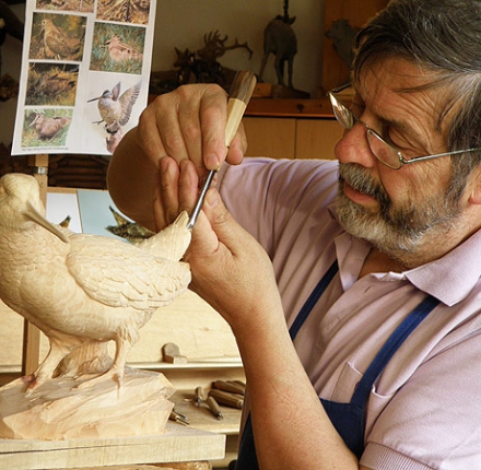 Wood carver Rumerio Giuseppe 